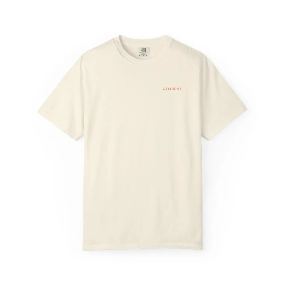 Hustle (Orange Print) - Cream Front